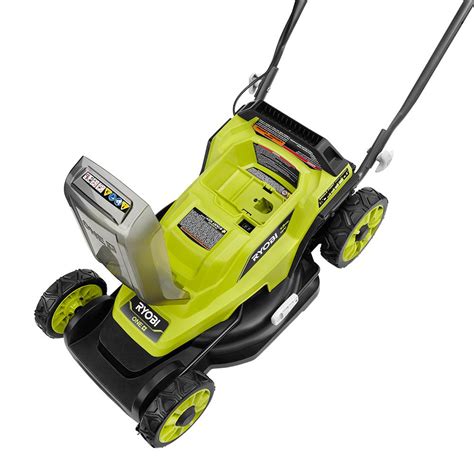 That power comes without all the maintenance, pull starts, fuel and oils that come with petrol engines. . Ryobi battery lawnmower